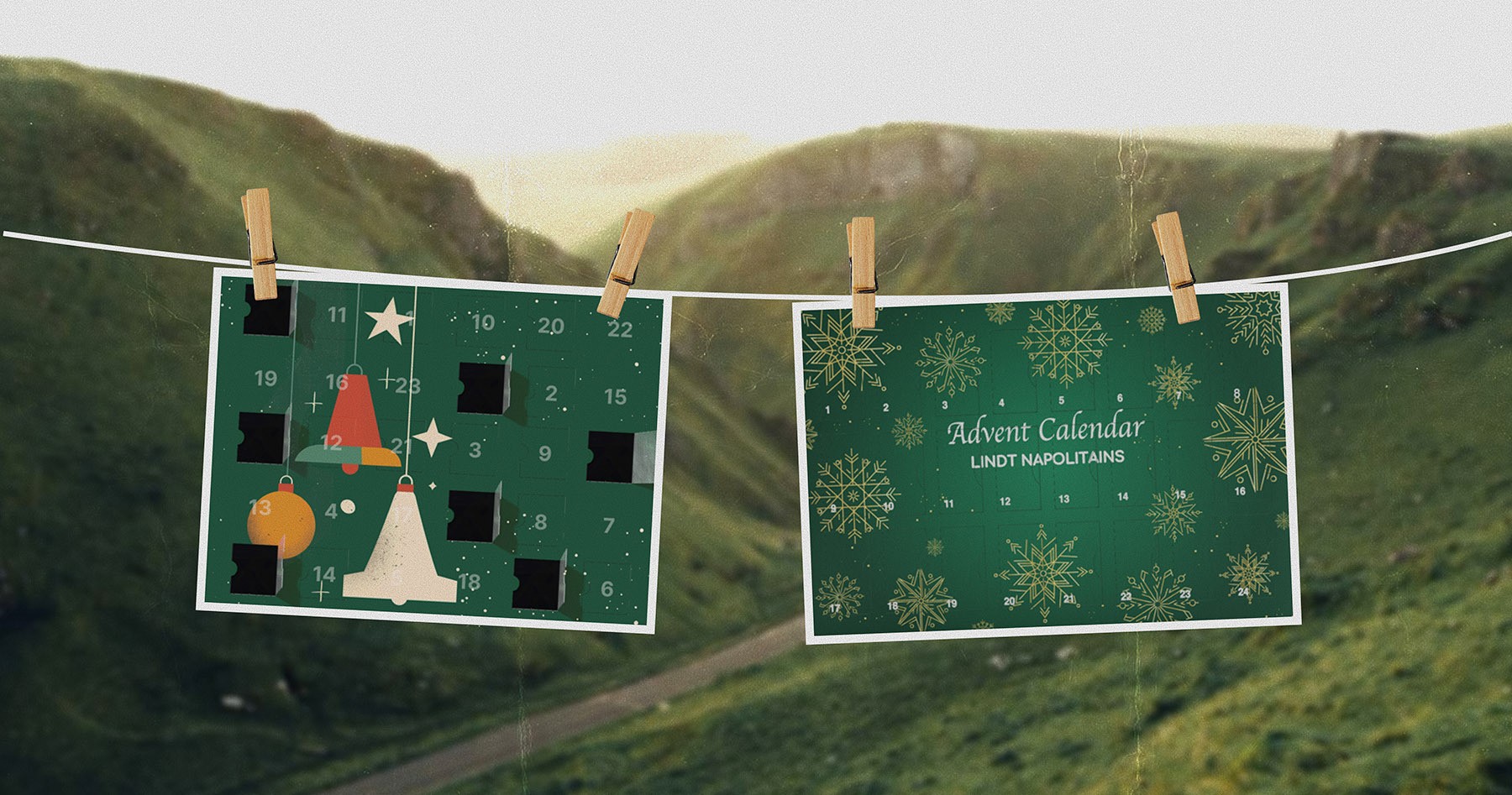 Large Christmas advent calendar, perfect for holiday countdown gifts to engage employees.