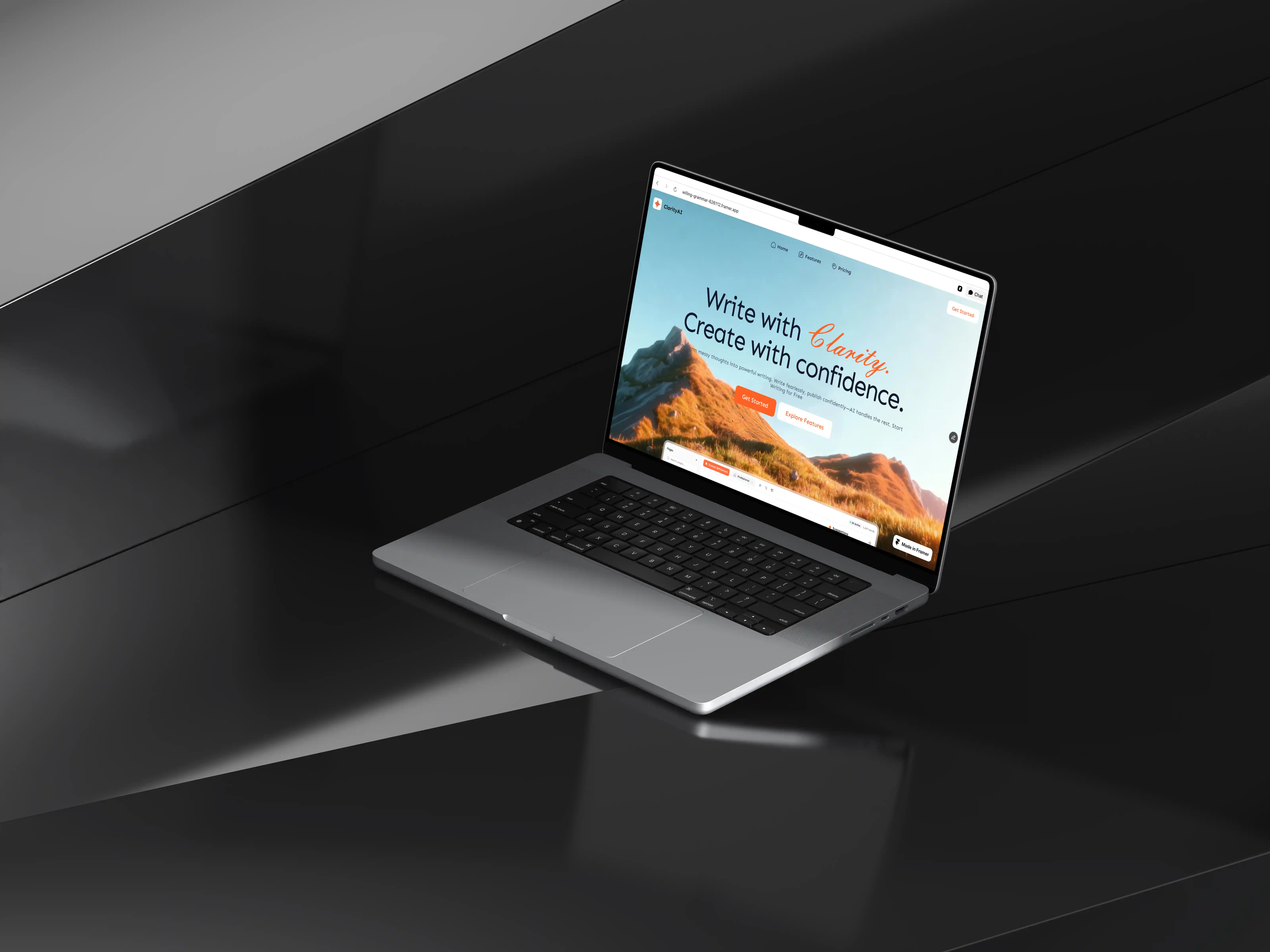 mockup of desktop screen from this project