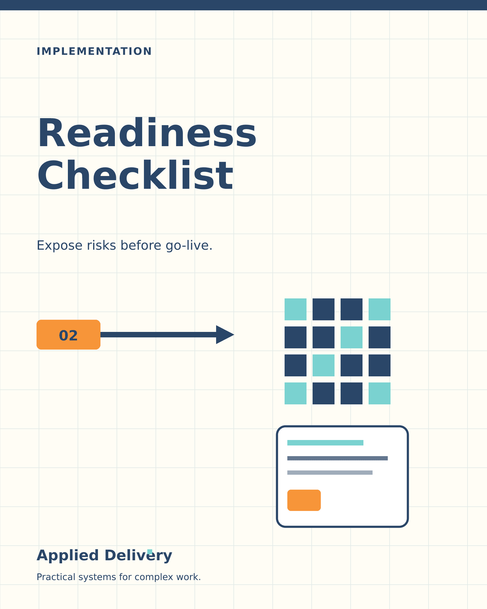 Implementation Readiness Checklist cover