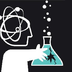 Portada de Fomento de la ciencia, tecnología e innovación: sembrando para el desarrollo humano integral, estudio de IdeaPaís, mostrando una ilustración de una persona con un matraz de laboratorio. 