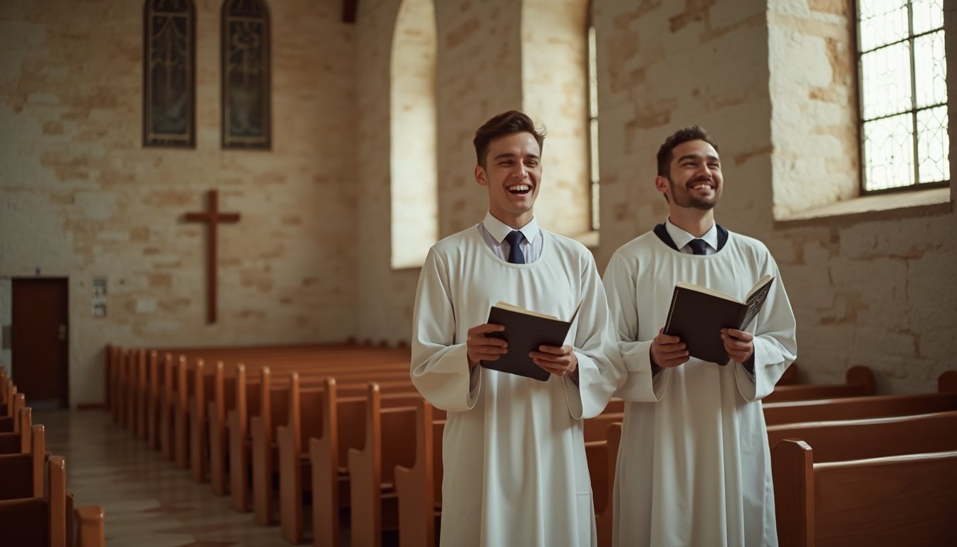 Ein Chor in einer Kirche