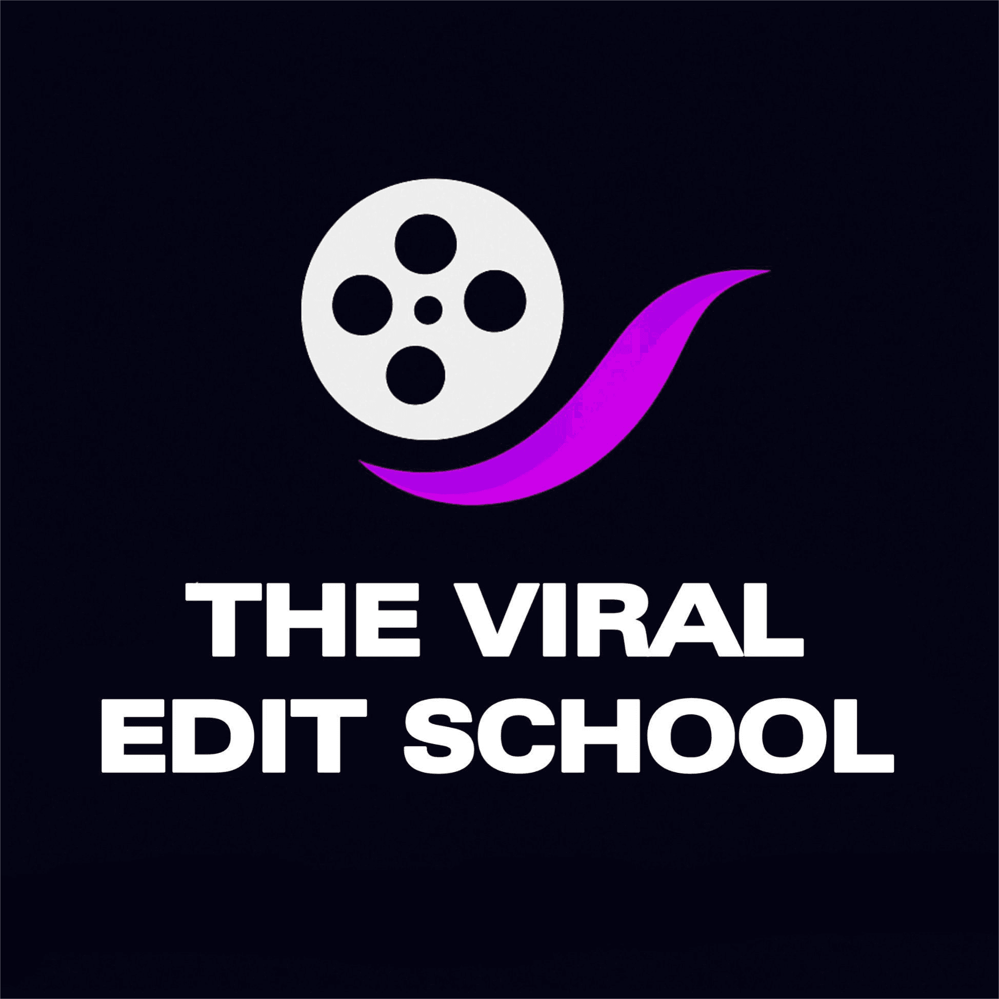 Logo The Viral Edit School – formation TikTok éditeur vidéo viral