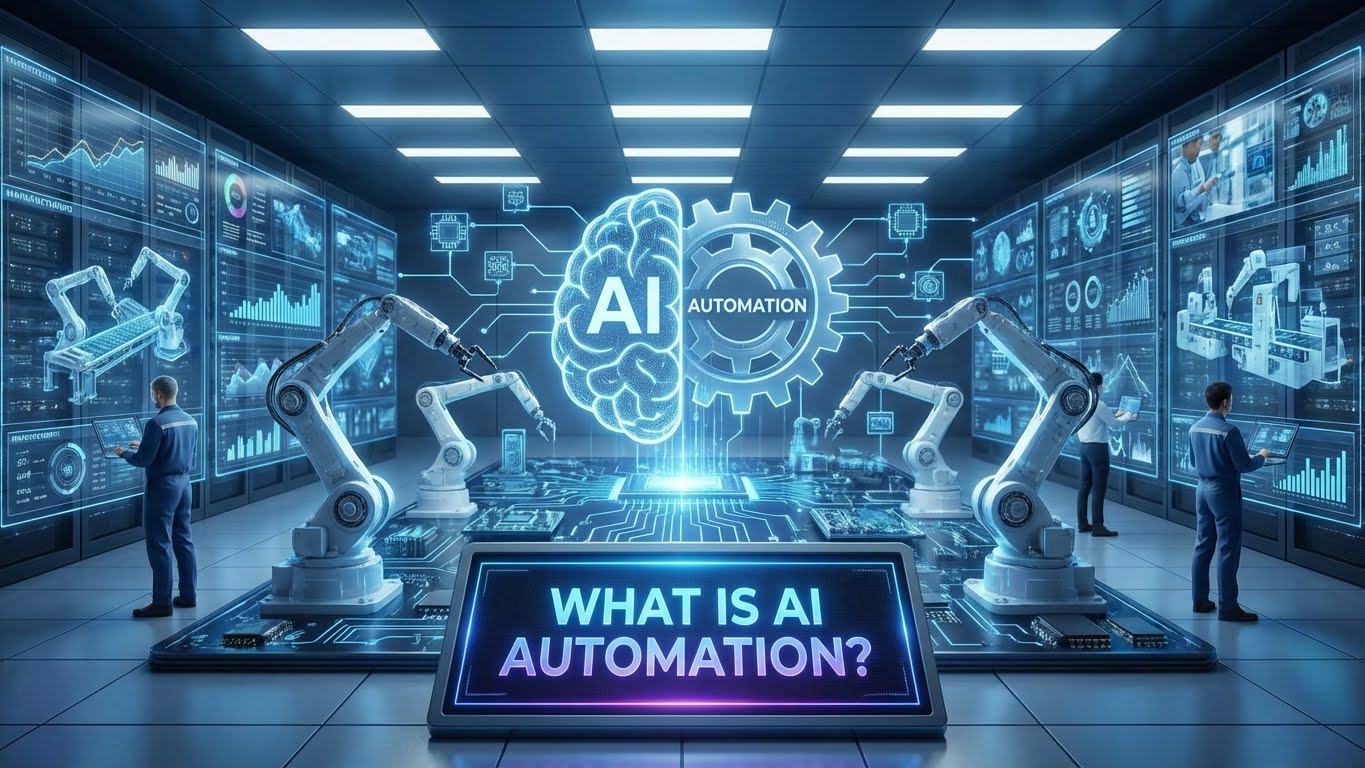 AI automation system illustrating intelligent process automation and cost-efficient business operations