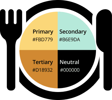 Color palette that is focused on warmth, freshness and cultural vibrancy.