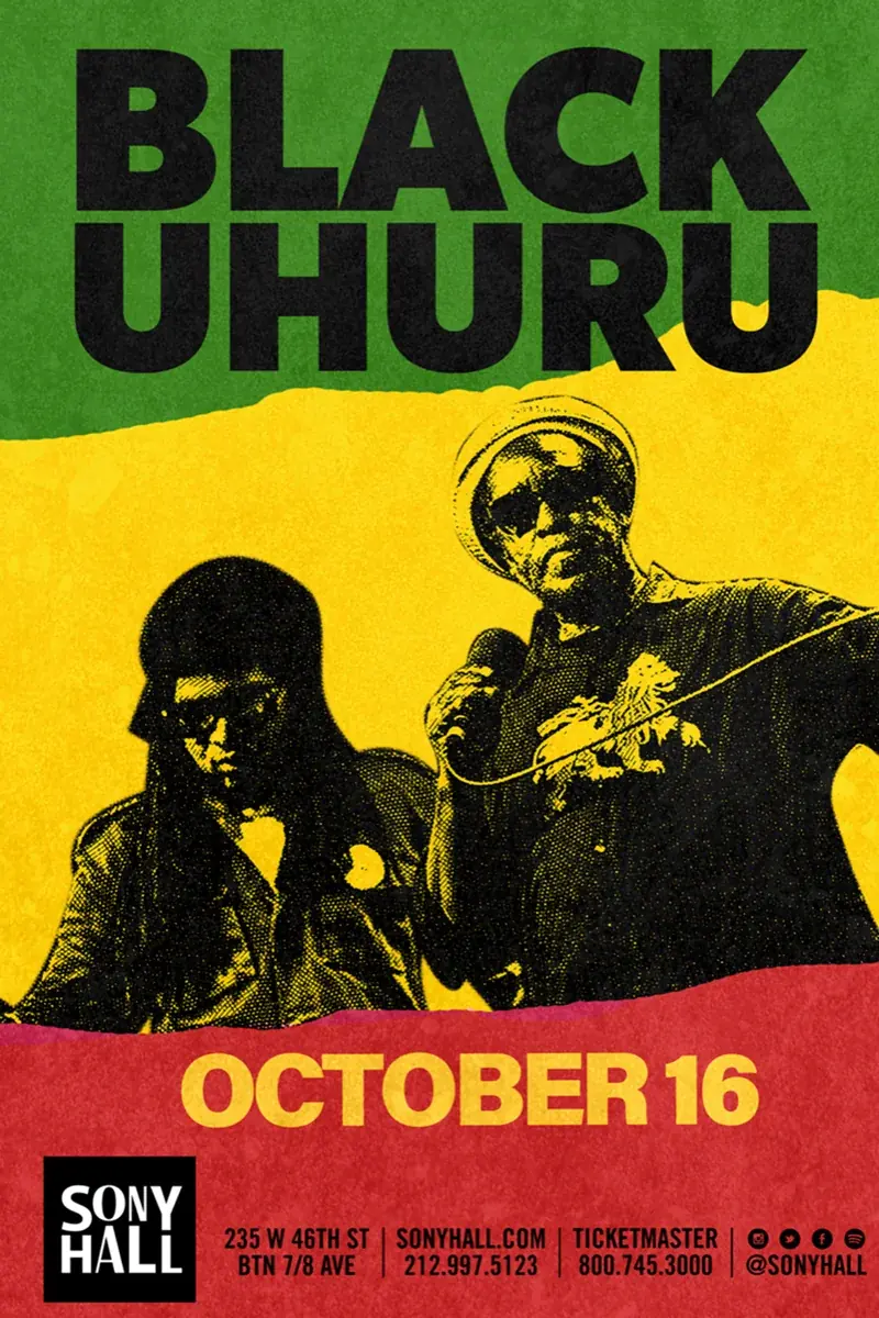 Black Uhuru — Print poster.