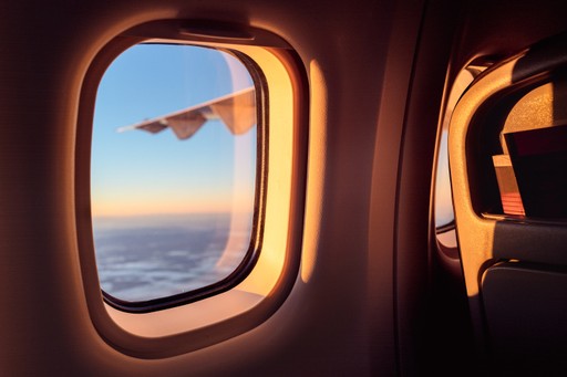 Airplane seat by the window mood for partner Turkish Airlines