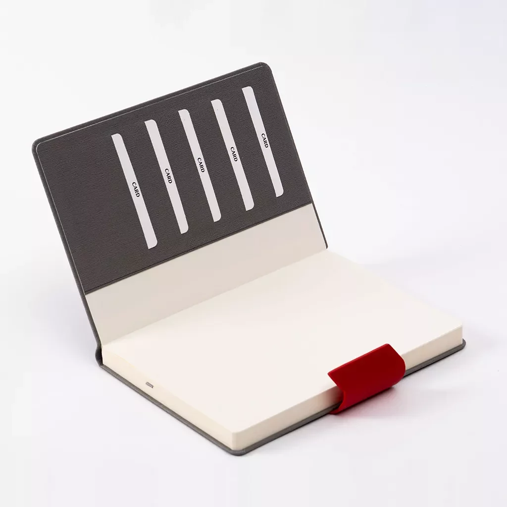 Premium corporate journal with magnetic closure and storage