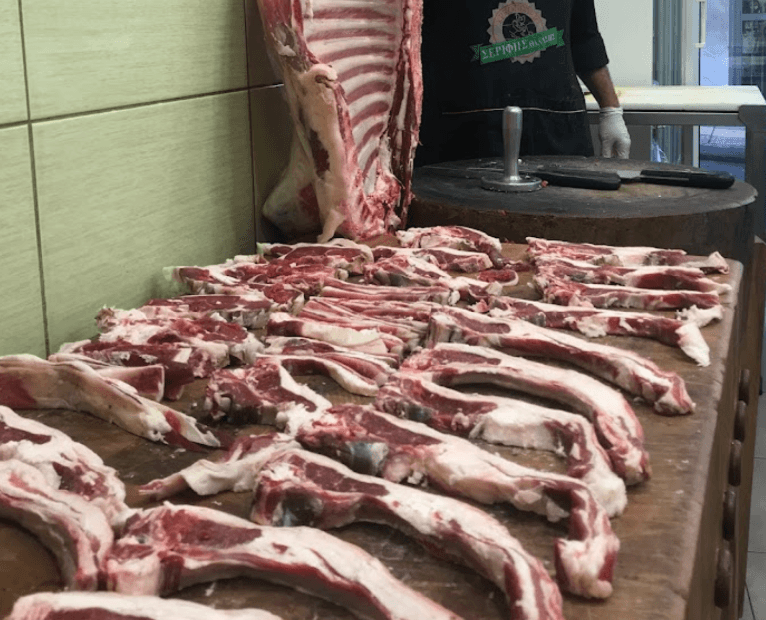 Traditional butcher shop Serifis Thanasis