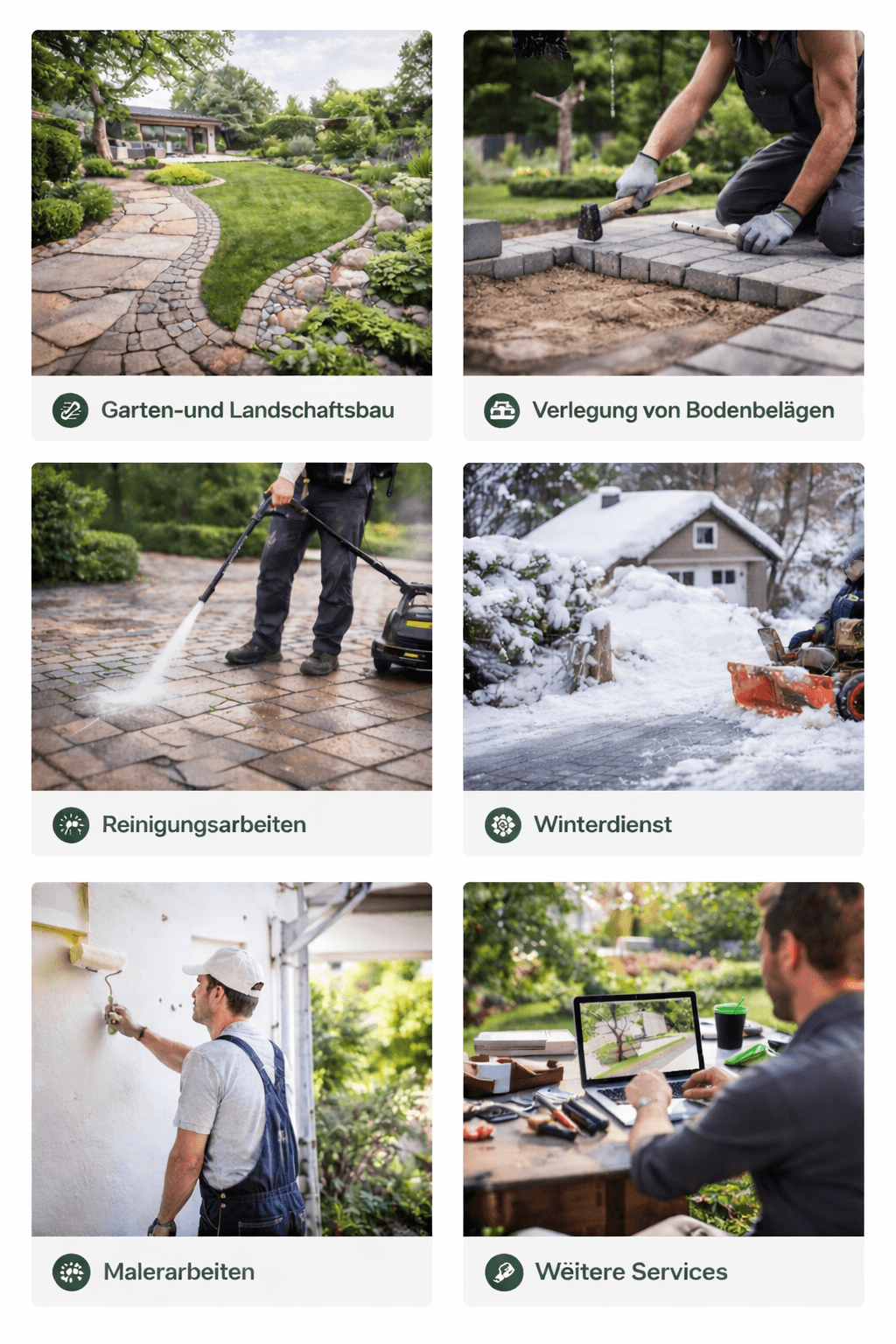 Gardener team at work