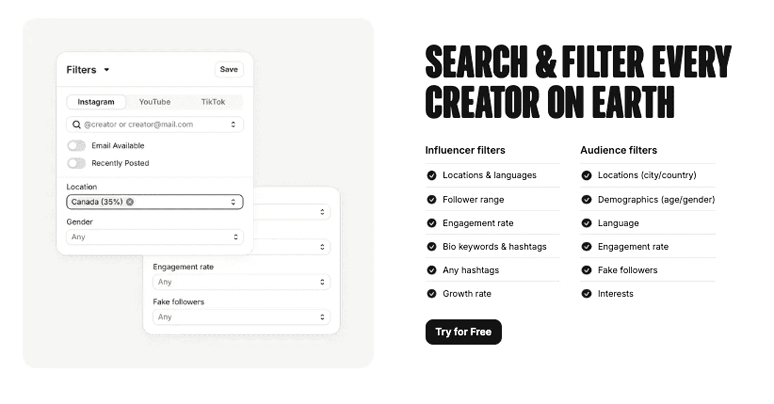 Modash Influencer Discovery