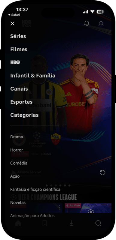 Tela do passo 6 da ativação do HBO Max