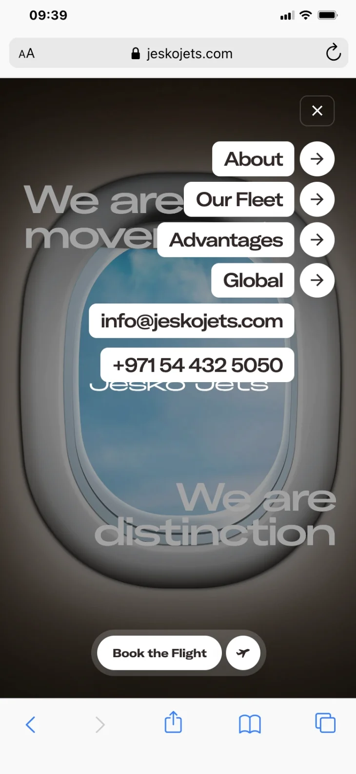 Jesko Jets | Screenshot - Mobile : menu