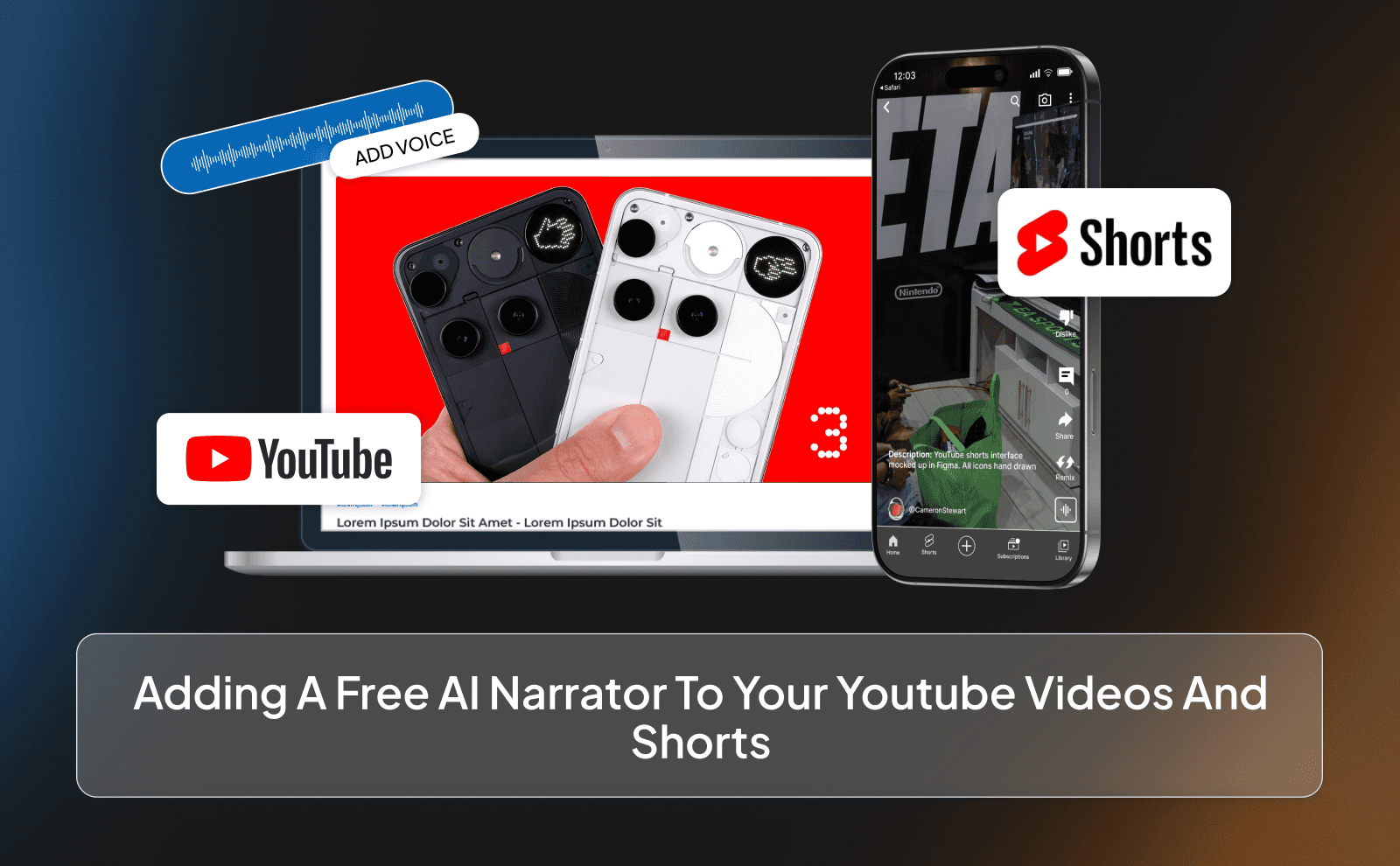 Adding a free AI narrator to your Youtube videos and shorts