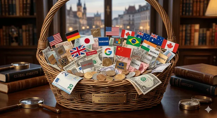 Diversificación geográfica y sectorial del capital en un fondo de inversión para minimizar el riesgo financiero.