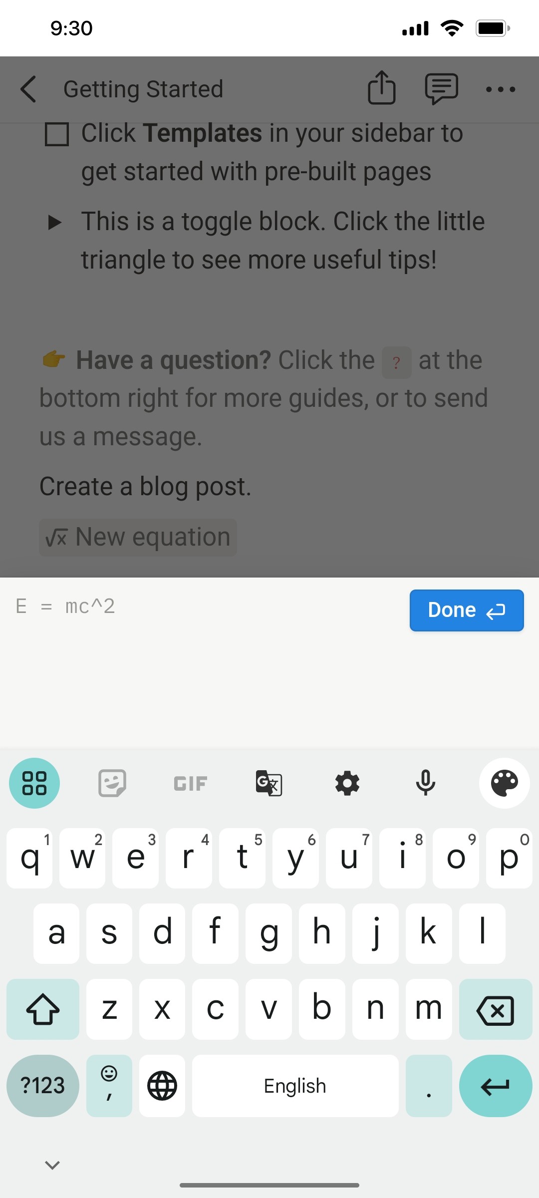 Notion App Done  Screen