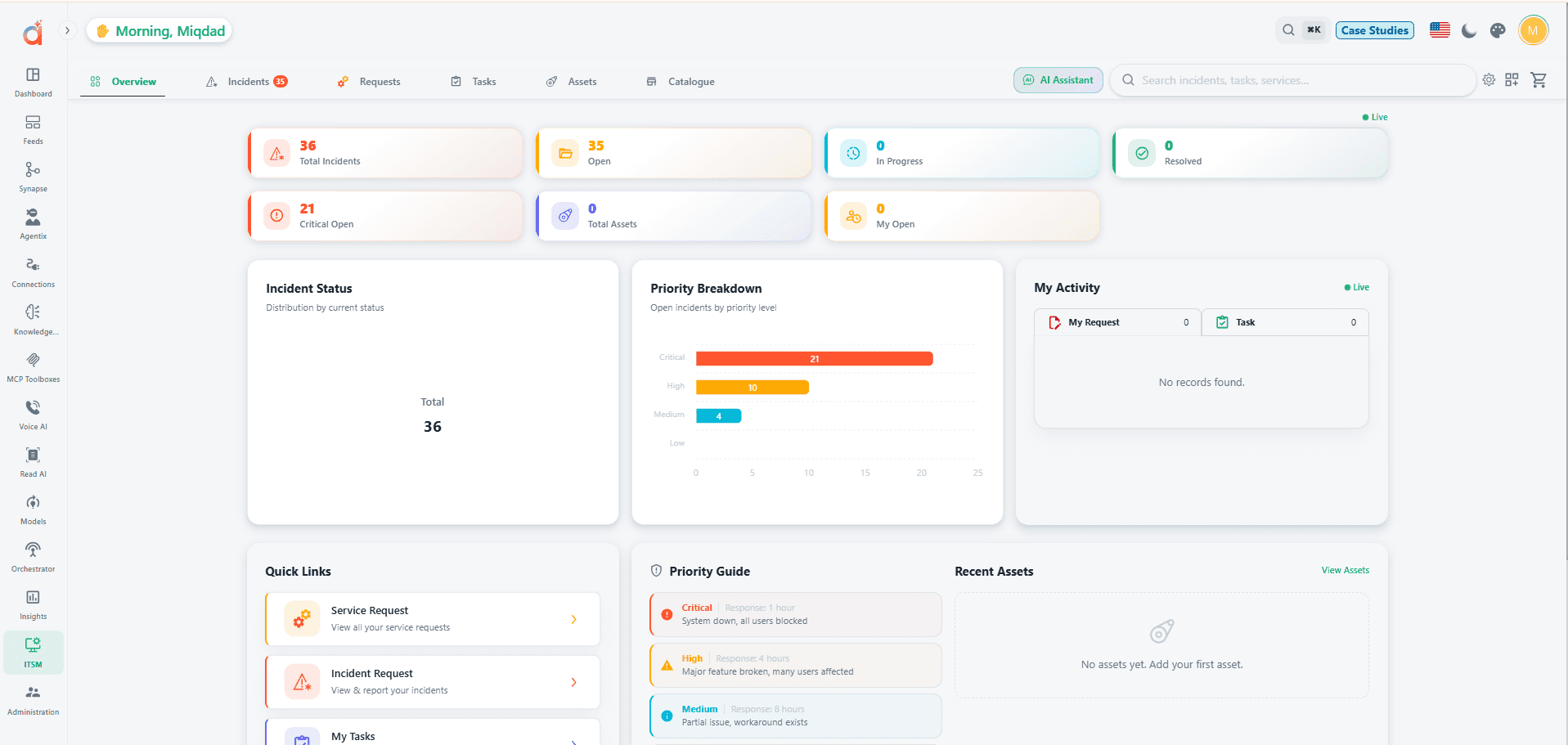 AIRA Hyperautomation product screenshot