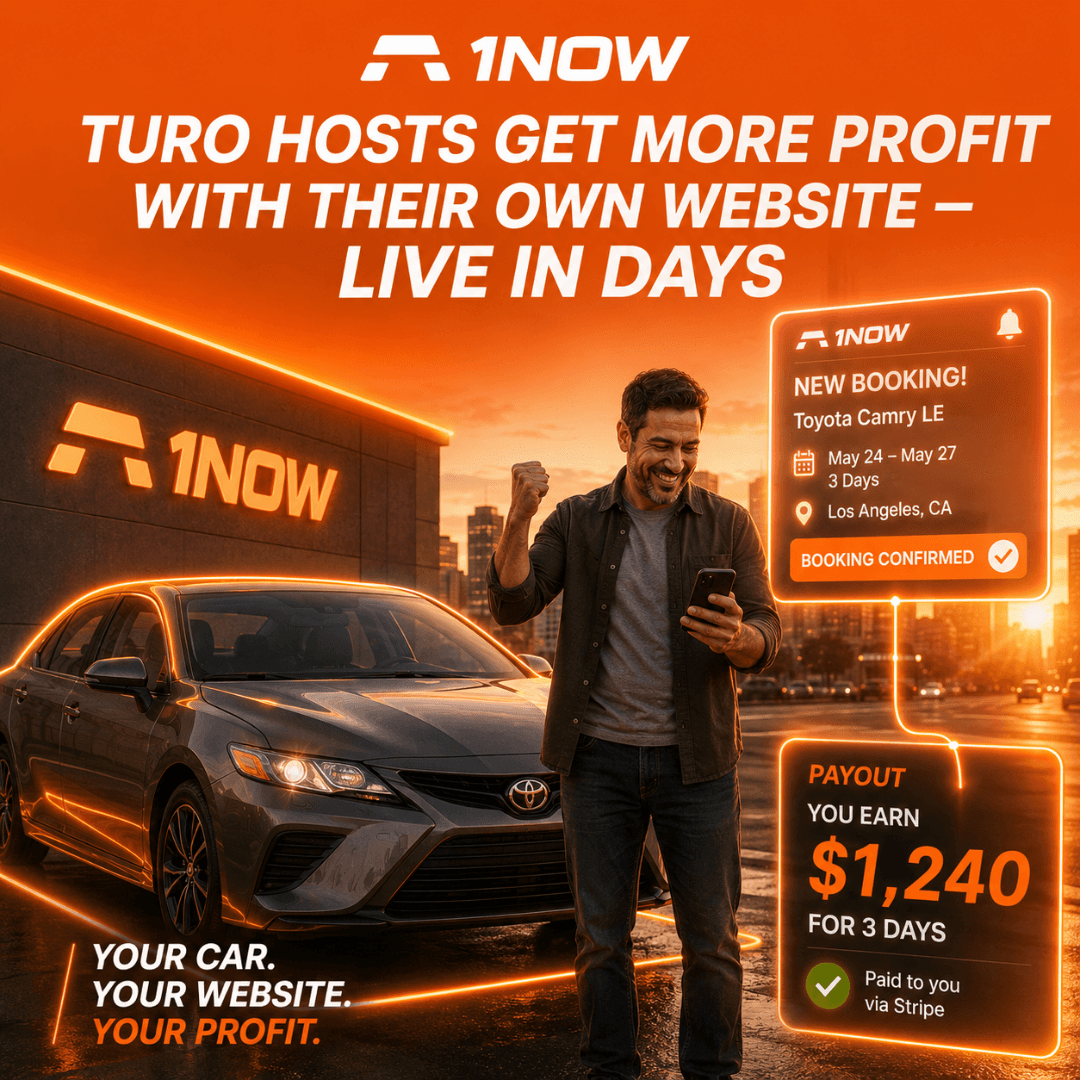 Turo hosts get more profit with their own website — live in days