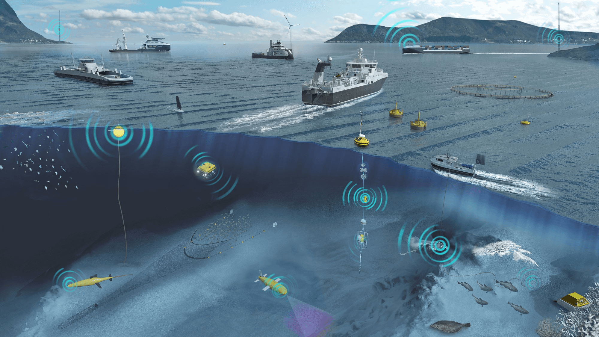 closeup photo of turned-on blue and white laptop computer