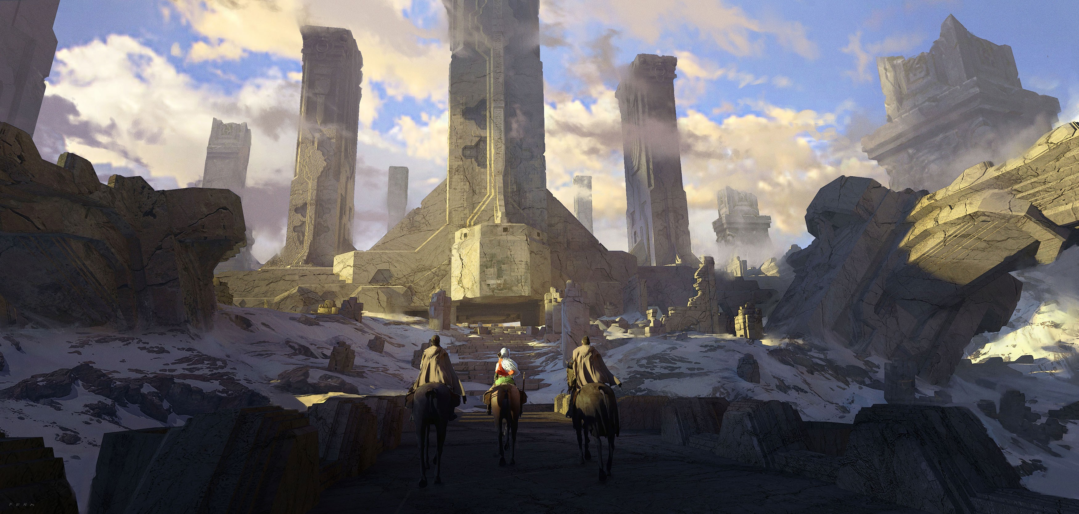 Tisanah concept art – atmospheric composition suggesting discovery and discipline