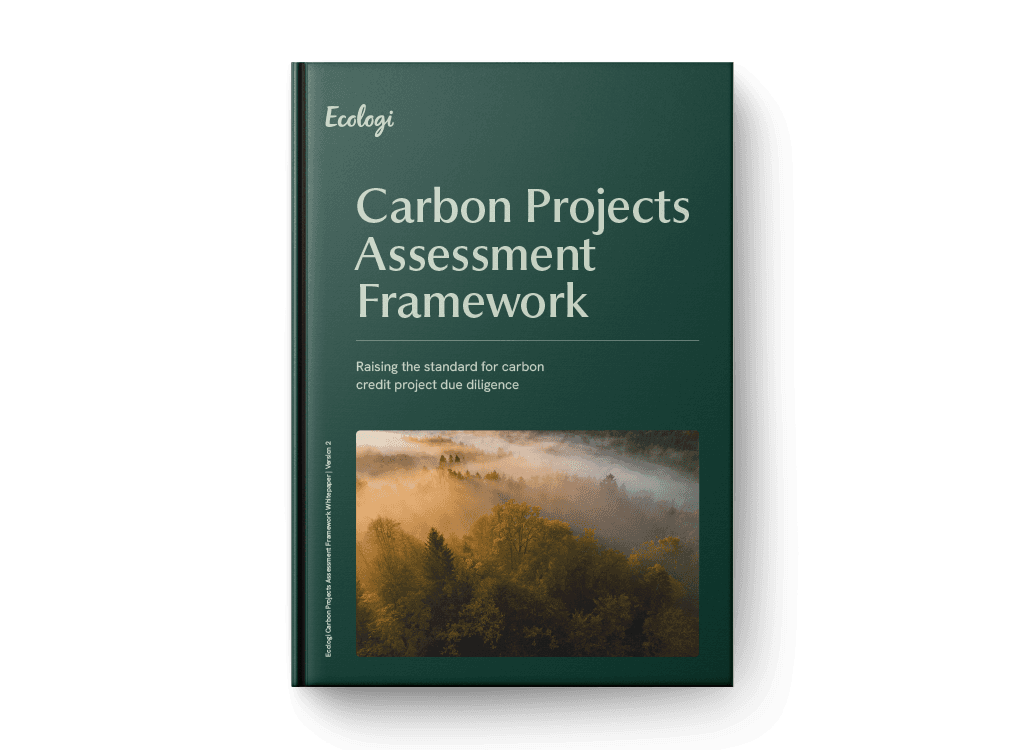 Cover of Ecologi’s Carbon Project Assessment Framework