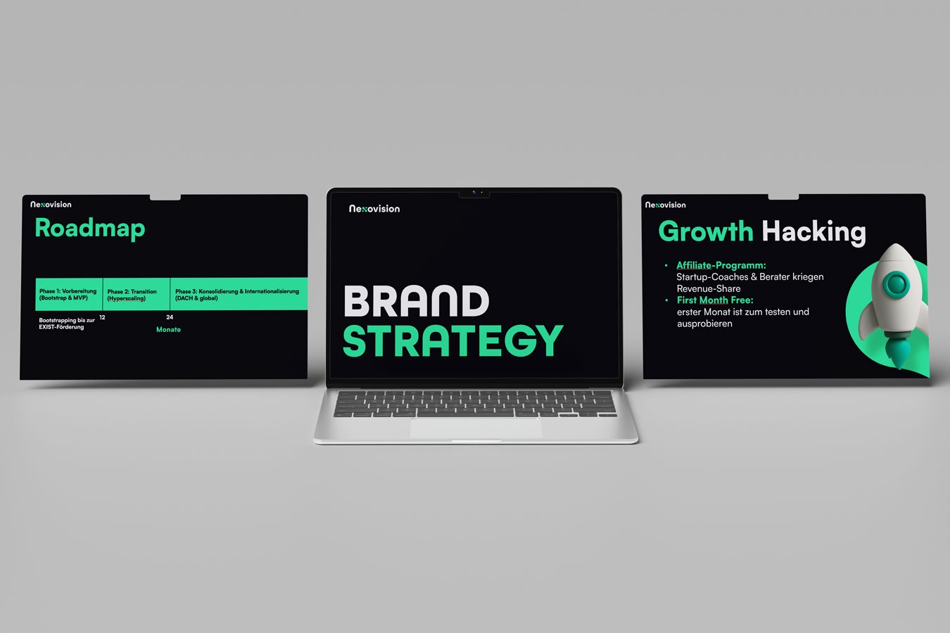 Three Screens with a Brand Strategy deck