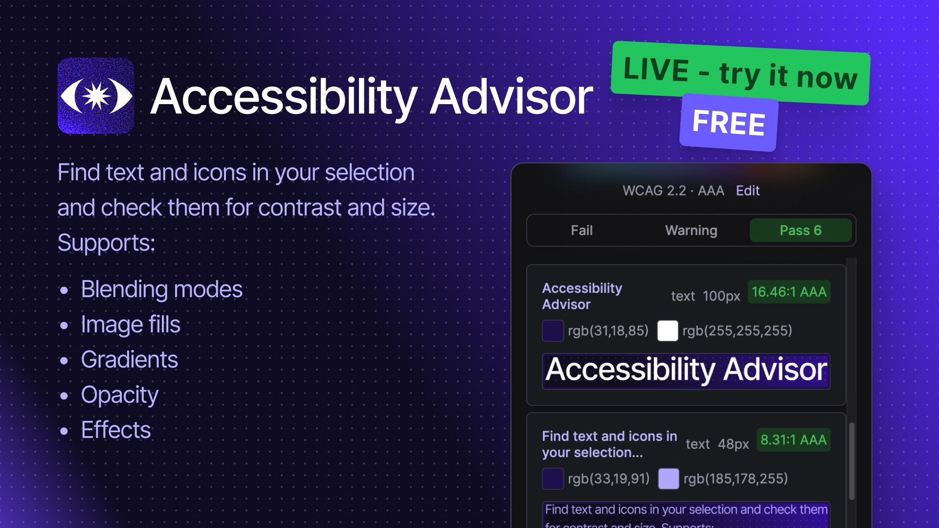 Accessibility Advisor Figma Plugin Free