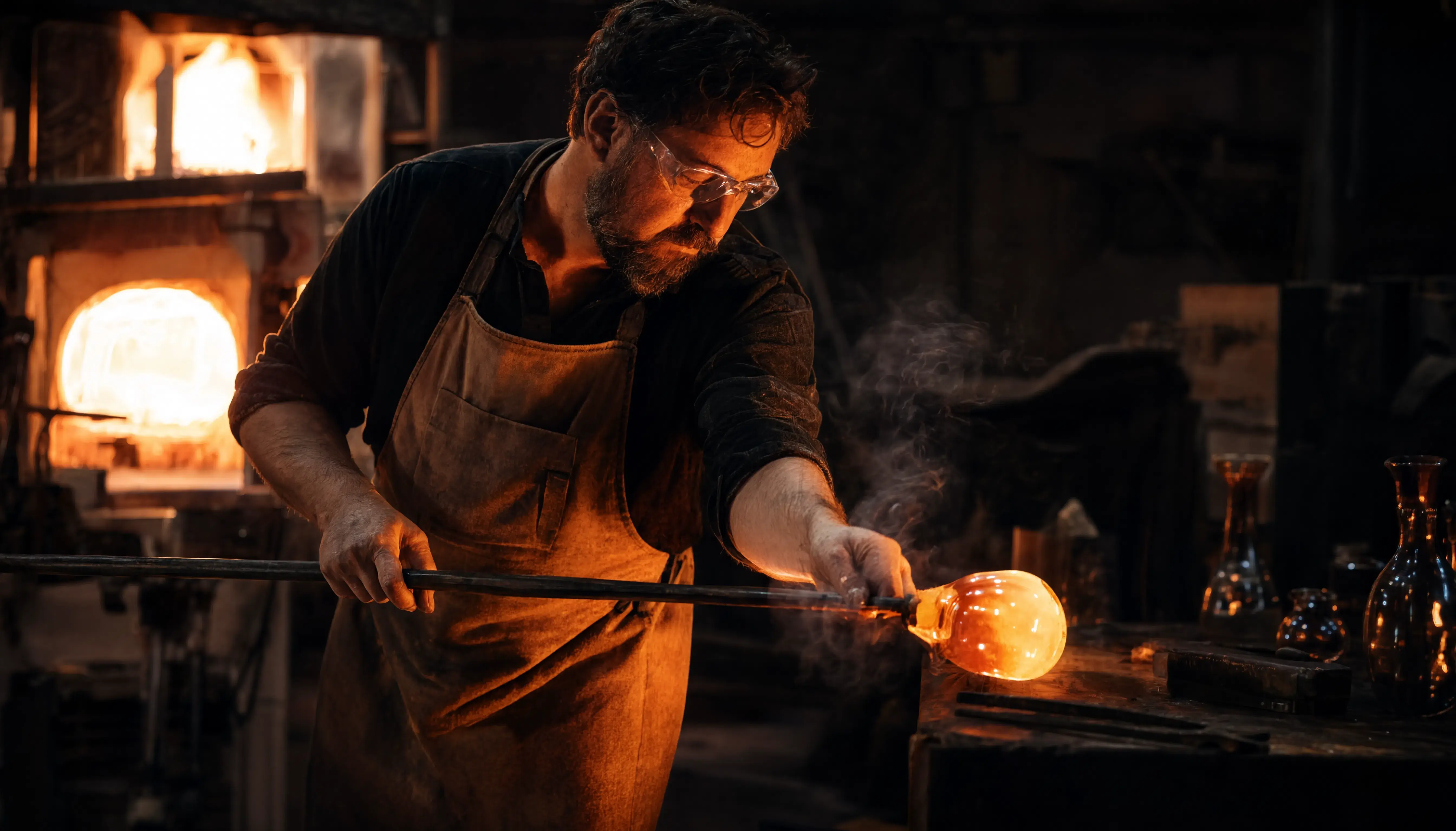 A glassblower