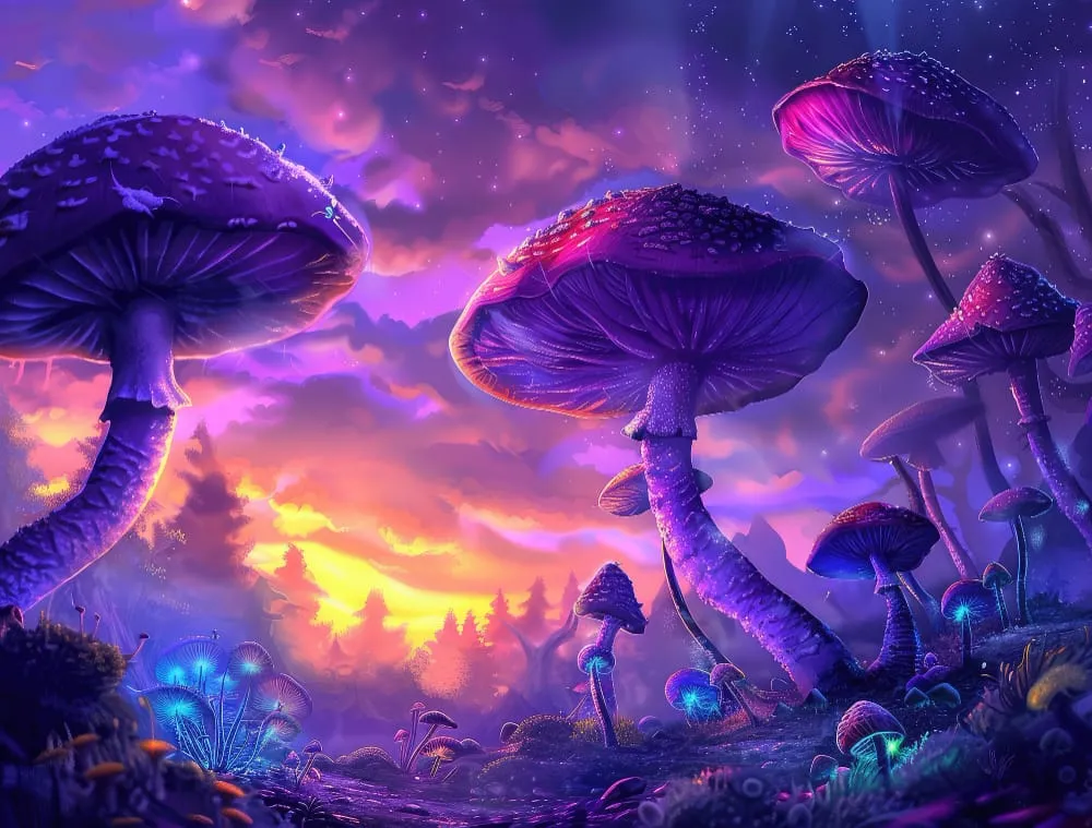 Fantasy mushroom landscape