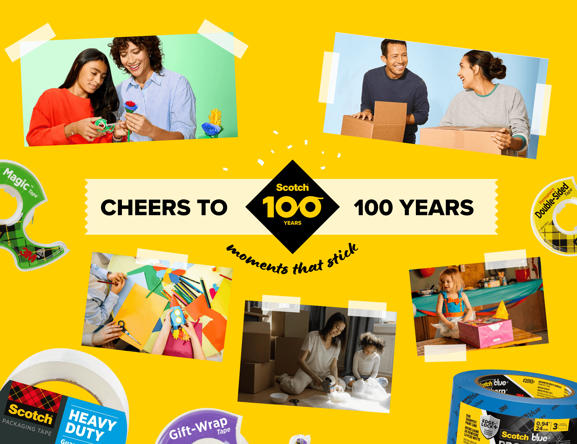 Scotch Brand 100th anniversary retail marketing campaign by Gamma Communications