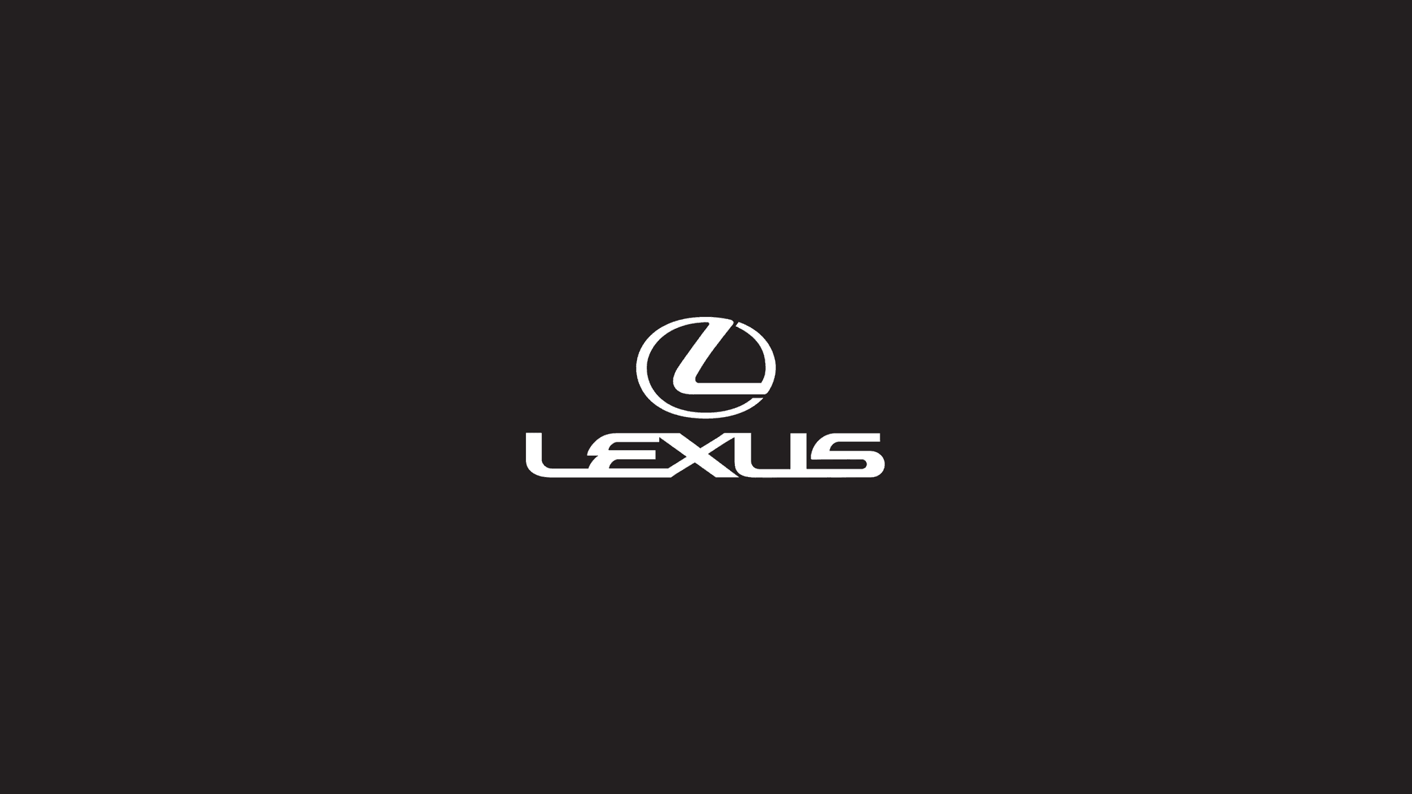 Lexus logo against a black background