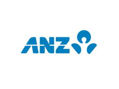 Logo of ANZ bank.