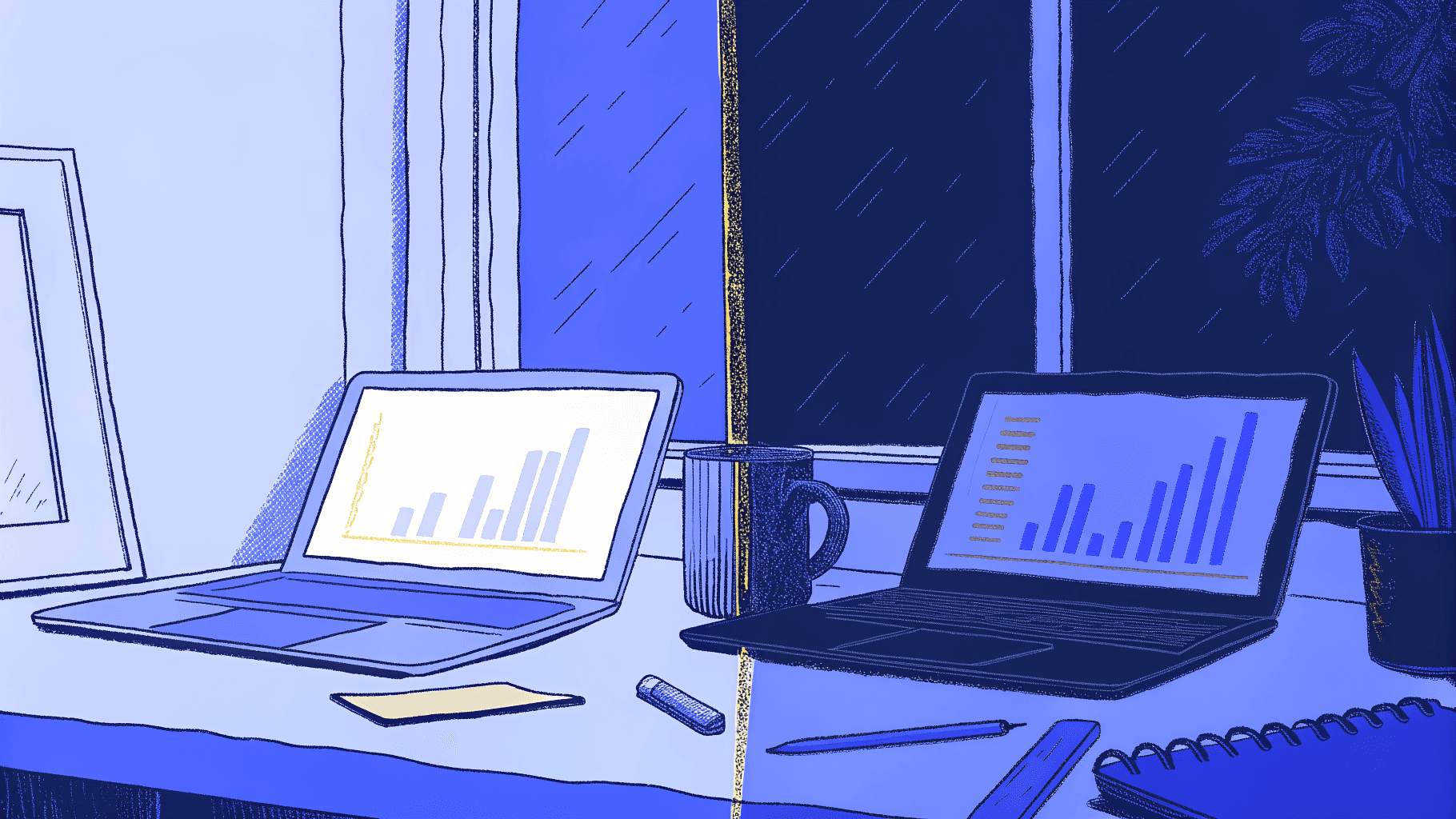 AI investment scoping failure vs. structured assessment on a legal firm CEO's desk