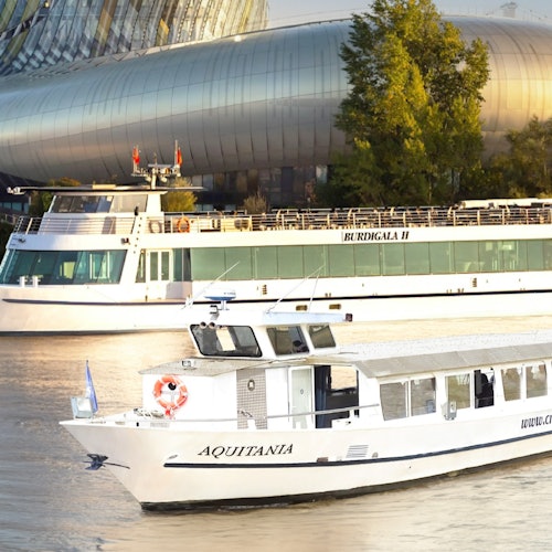Two cruise ships in Bordeaux