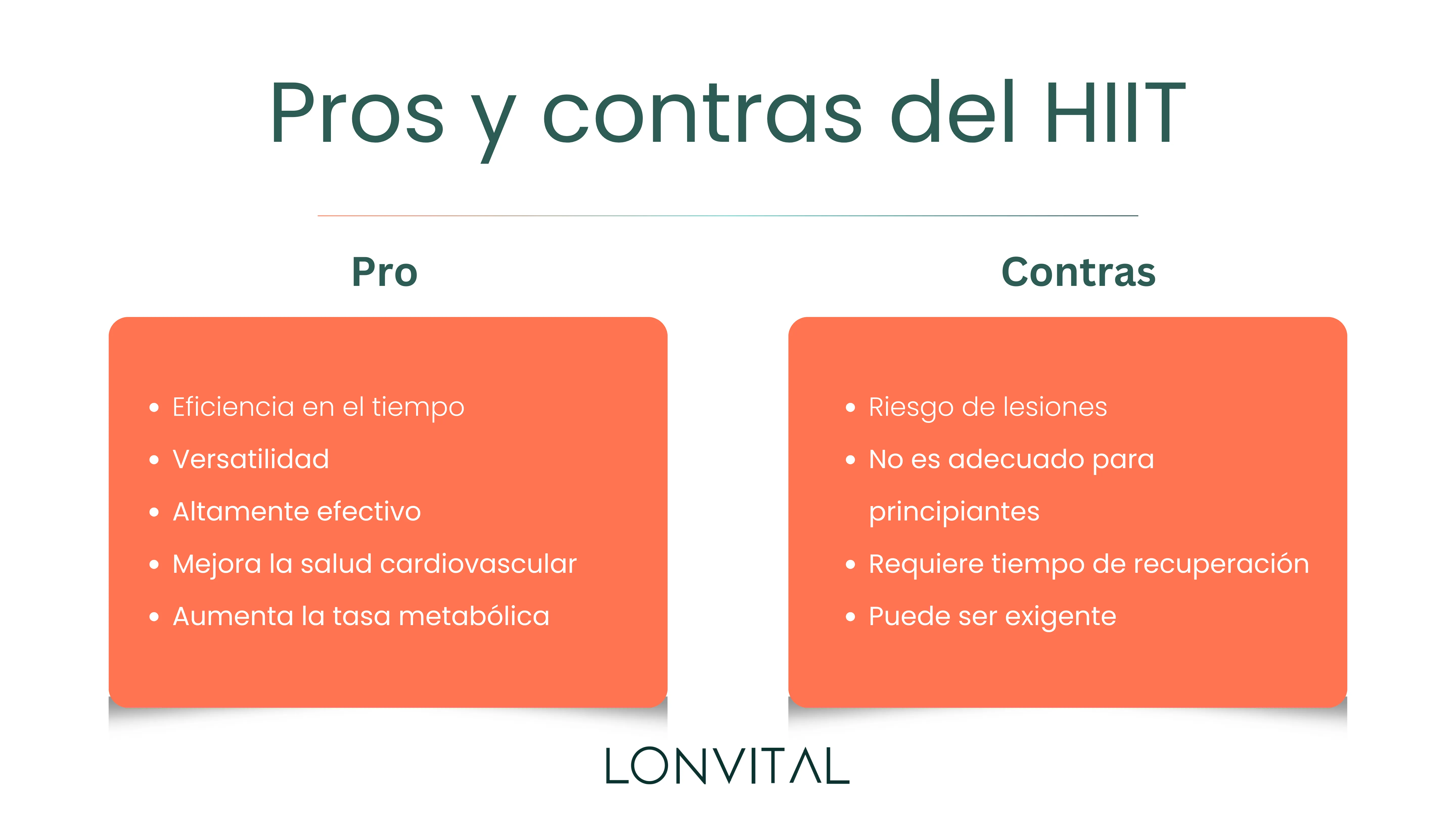 Pros y contras del HIIT