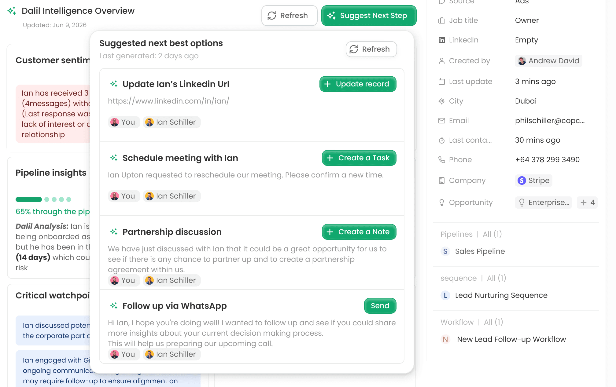 Dalil AI next step suggestion