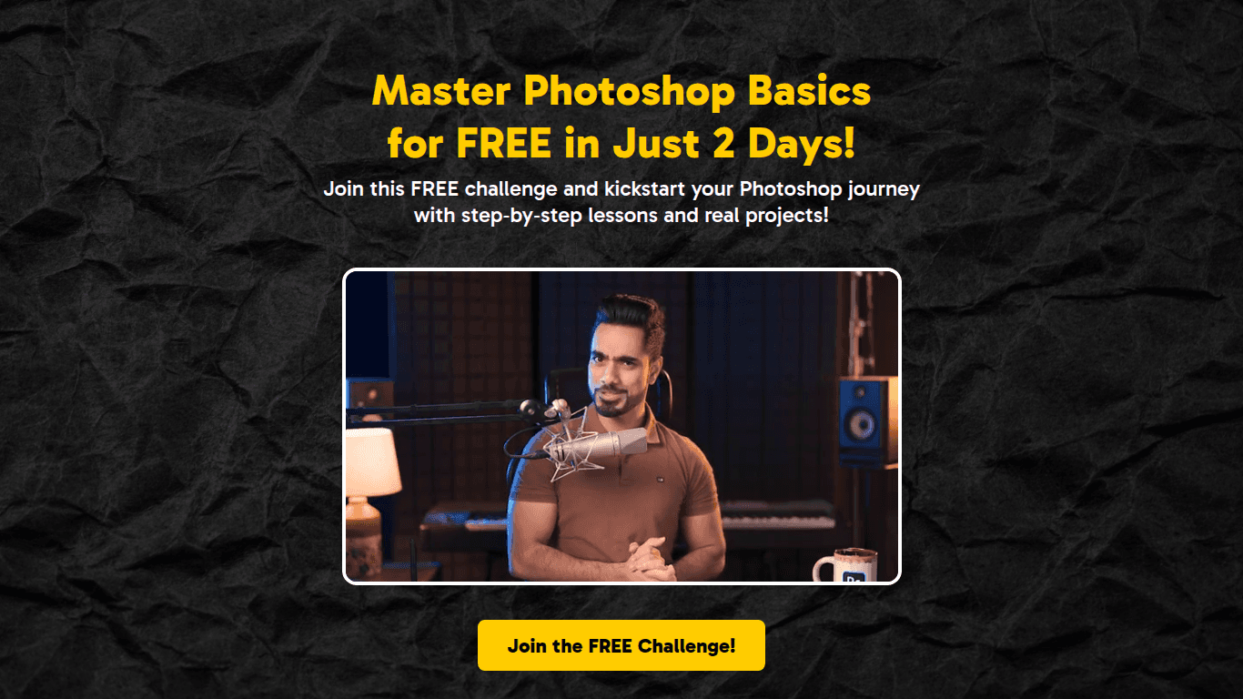 PiXimperfect free two-day Photoshop basics challenge presented by Unmesh Dinda