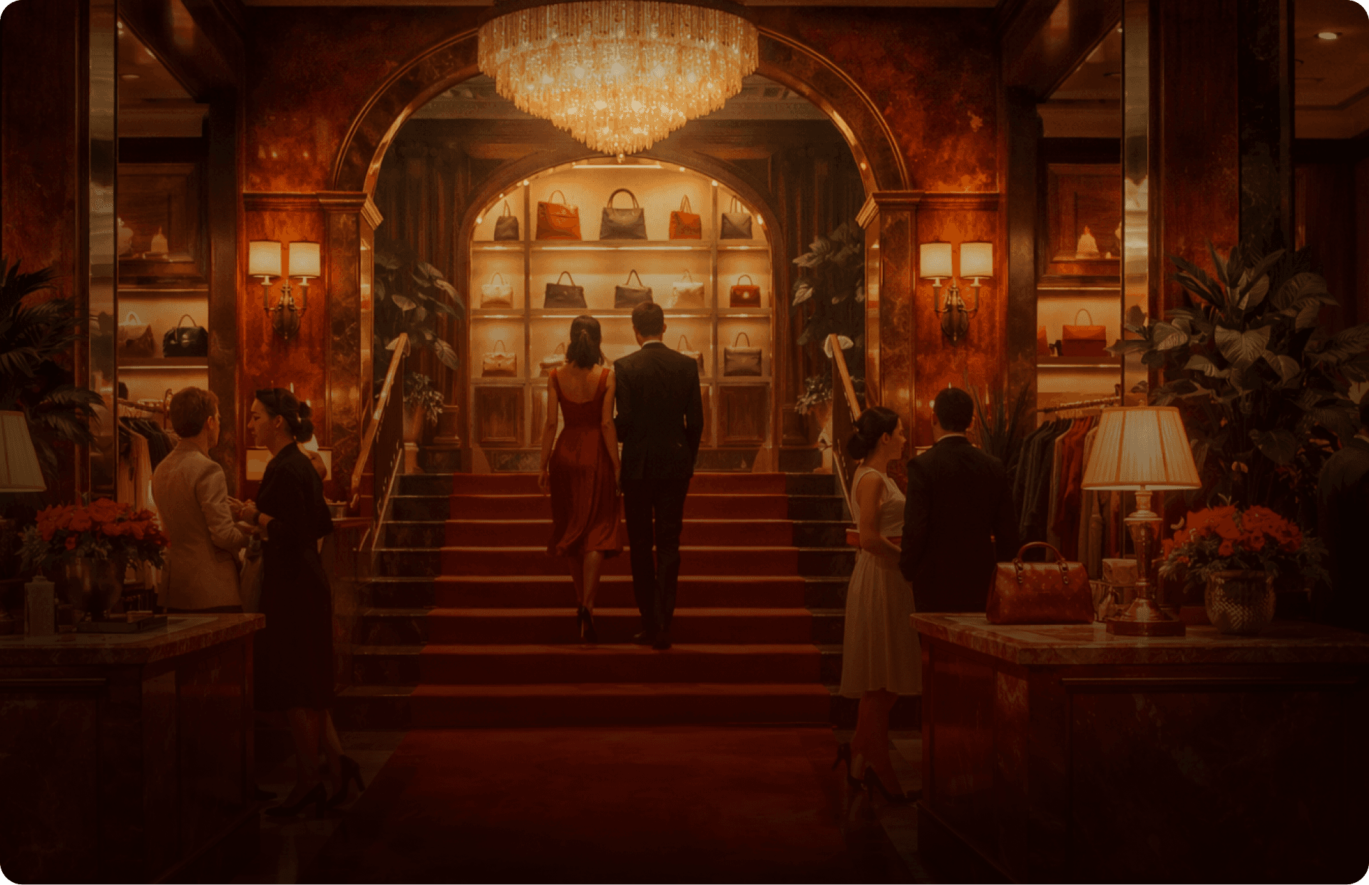 Camera colorata arancione