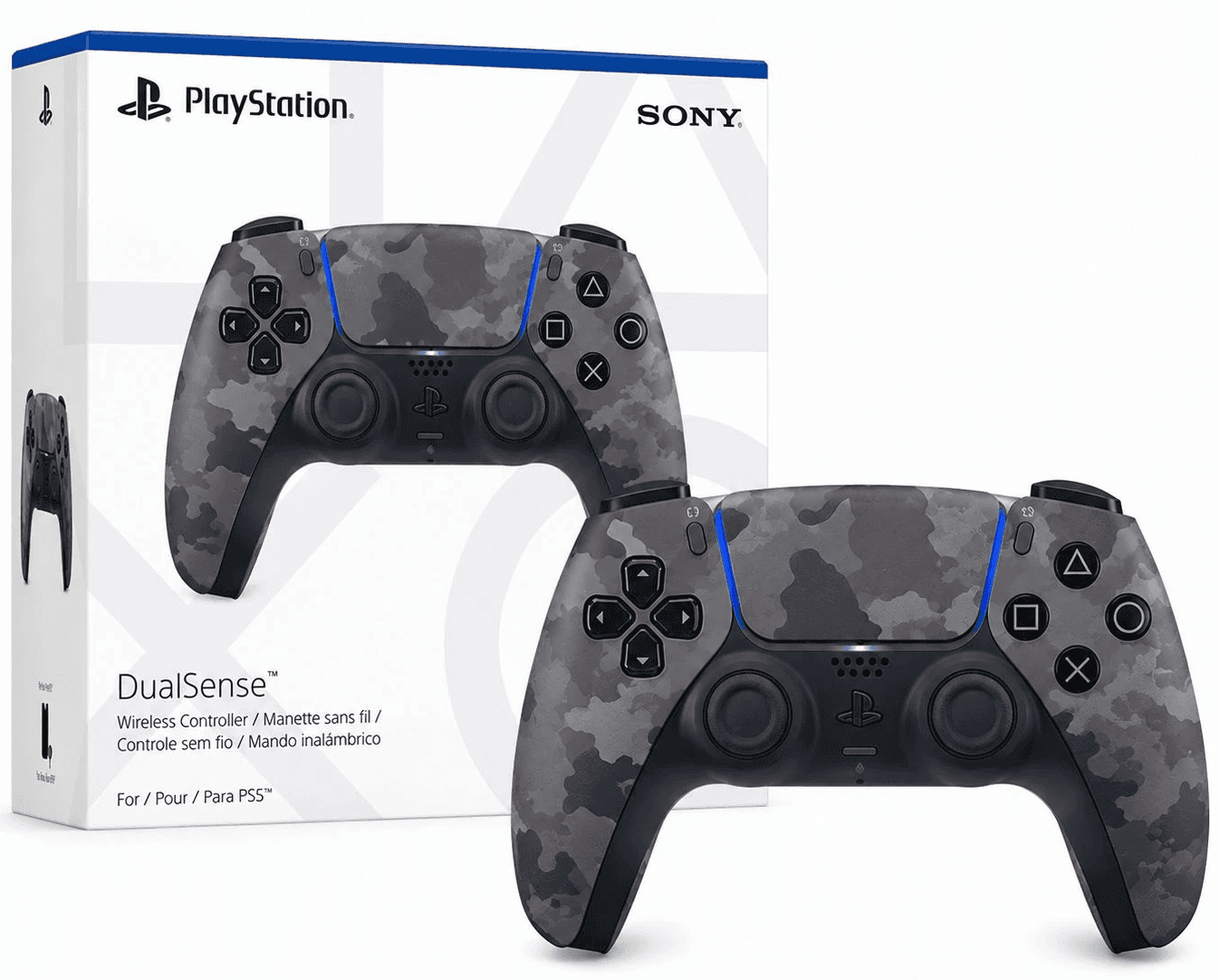 PS5 DualSense Grey Camo