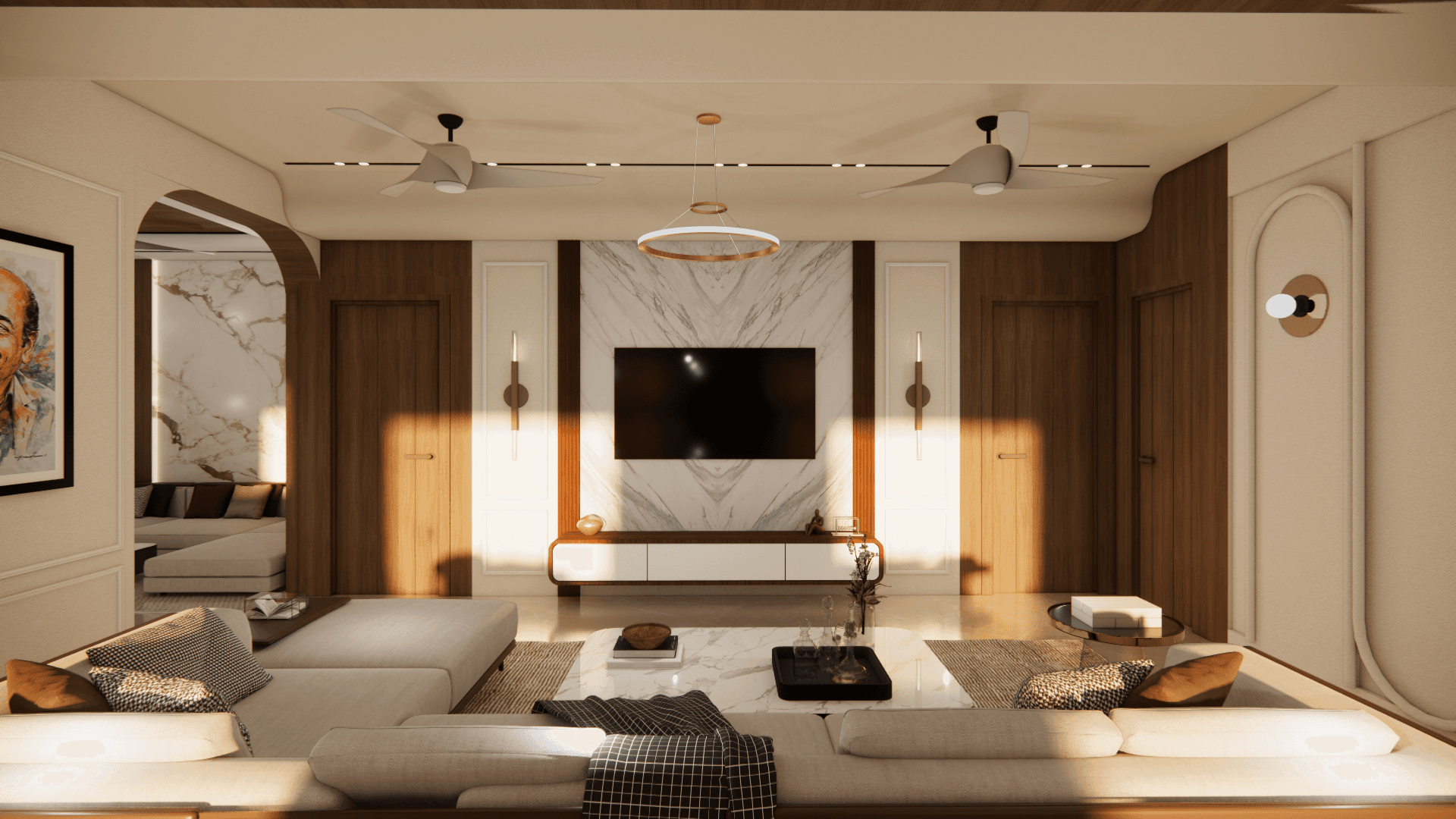 Project thumbnail image showcasing a modern interior design.