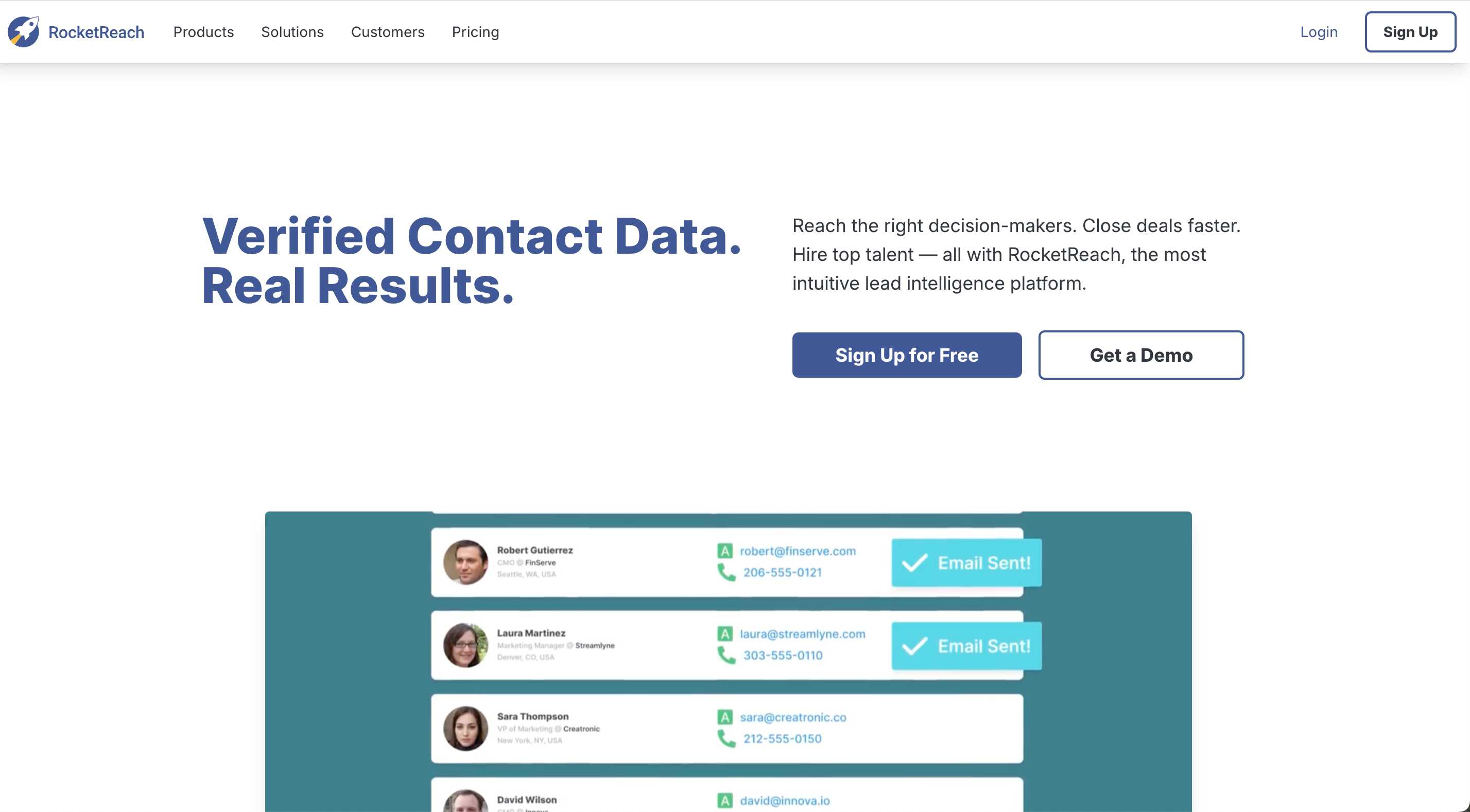 RocketReach – B2B contact data provider