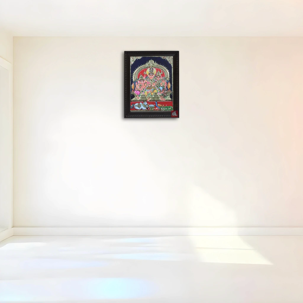 Shiva Family Tanjore Painting