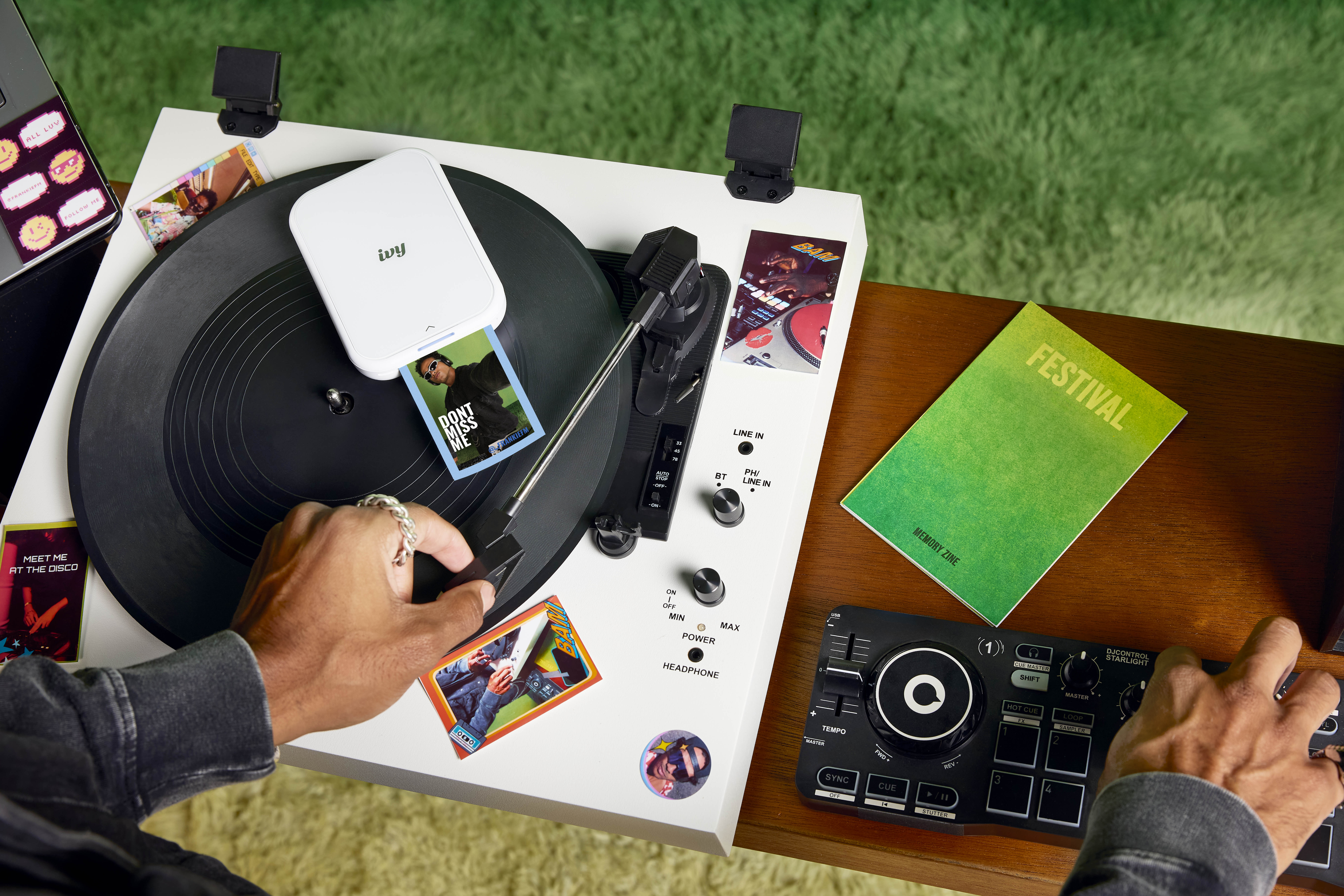 Batch.Works product catalogue book on a work top with a graphic printed image on the front