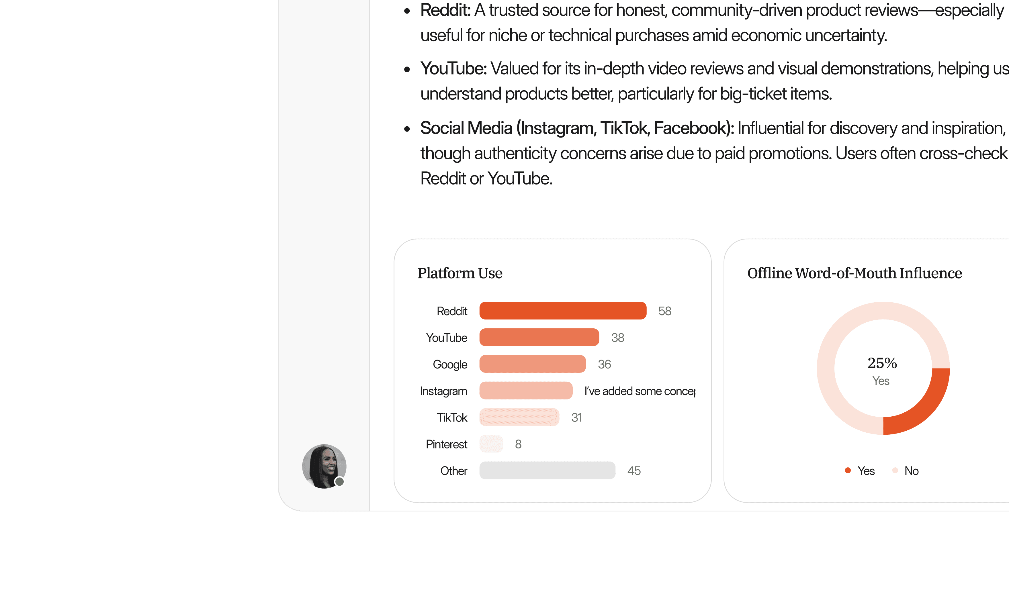 Conveo flatform about insights