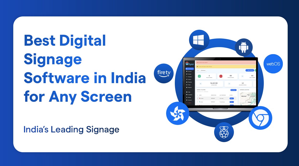 Best Digital Signage Signage Software in India for any screen