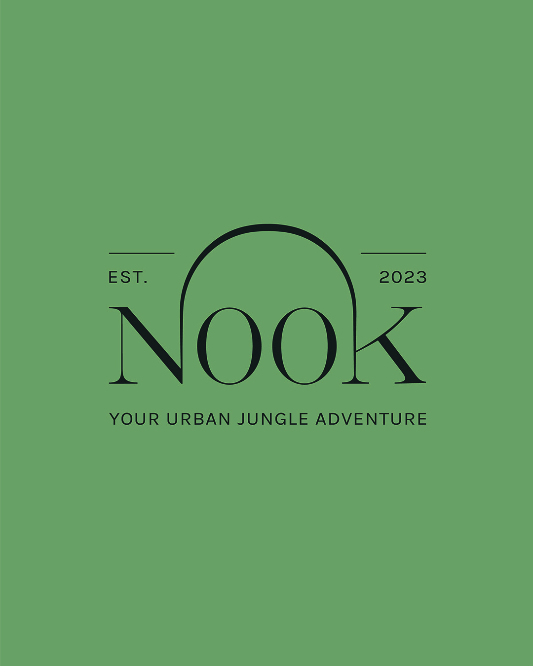 Nook hotel visual identity design logo design social media imagery