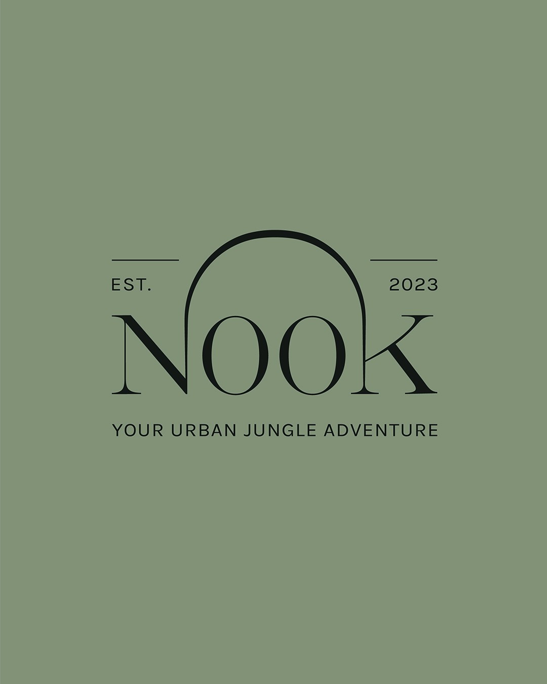 Nook hotel visual identity design logo design social media imagery