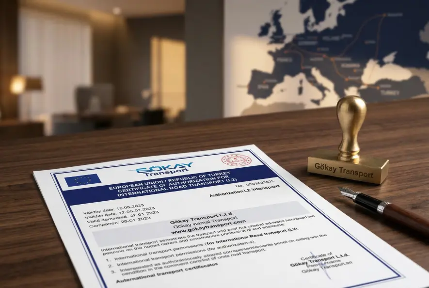 Almanya nakliye firmaları — Gökay Transport L2 yetki belgesi güvencesi