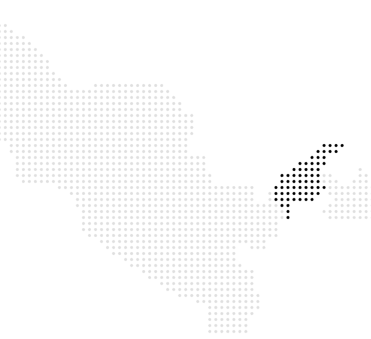 Dot pattern map of Uzbekistan. The image shows the borders and shape of the country in Central Asia.
