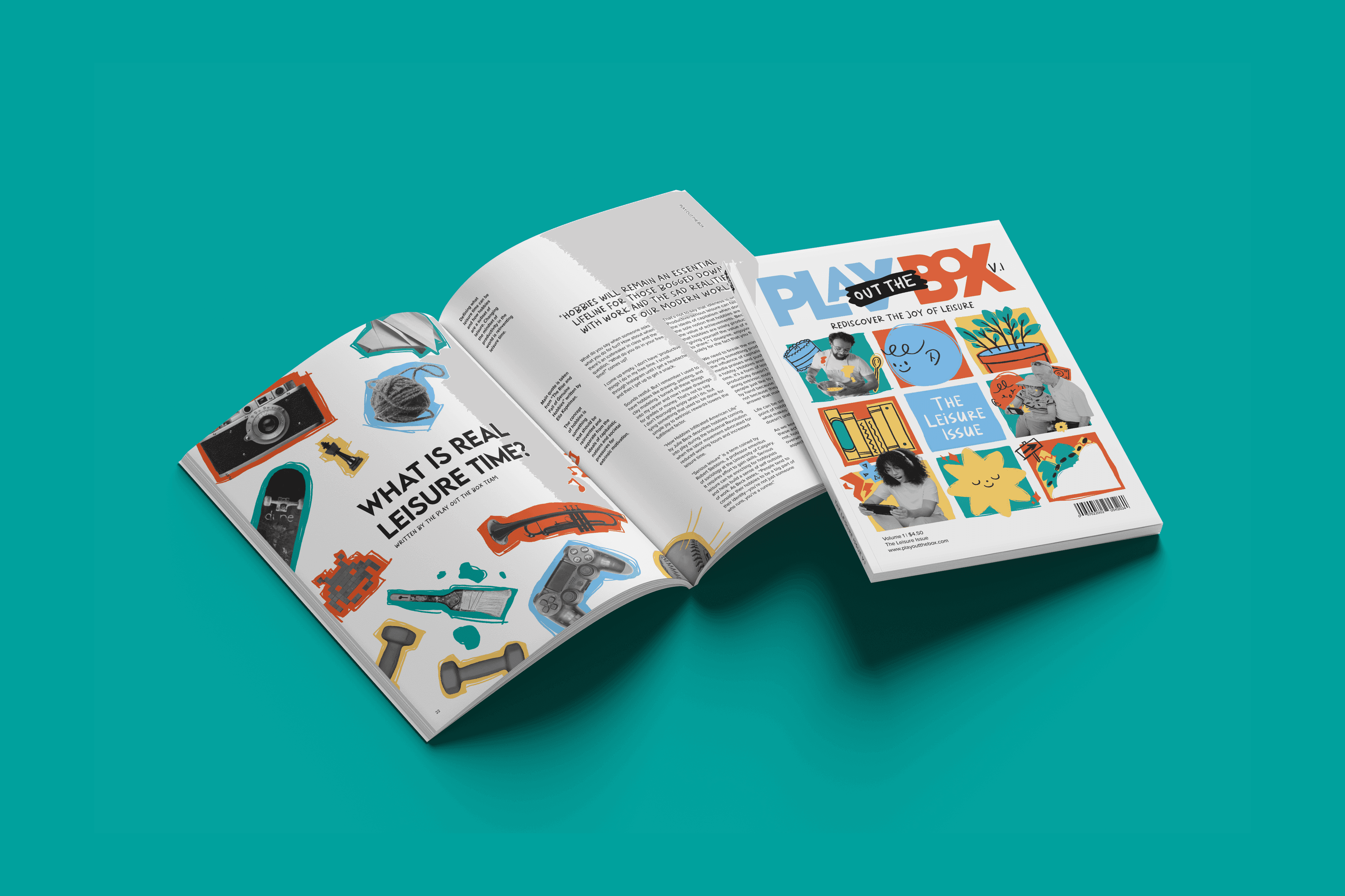 Section breaker in magazine with two hands outstreched to each other as the main image.