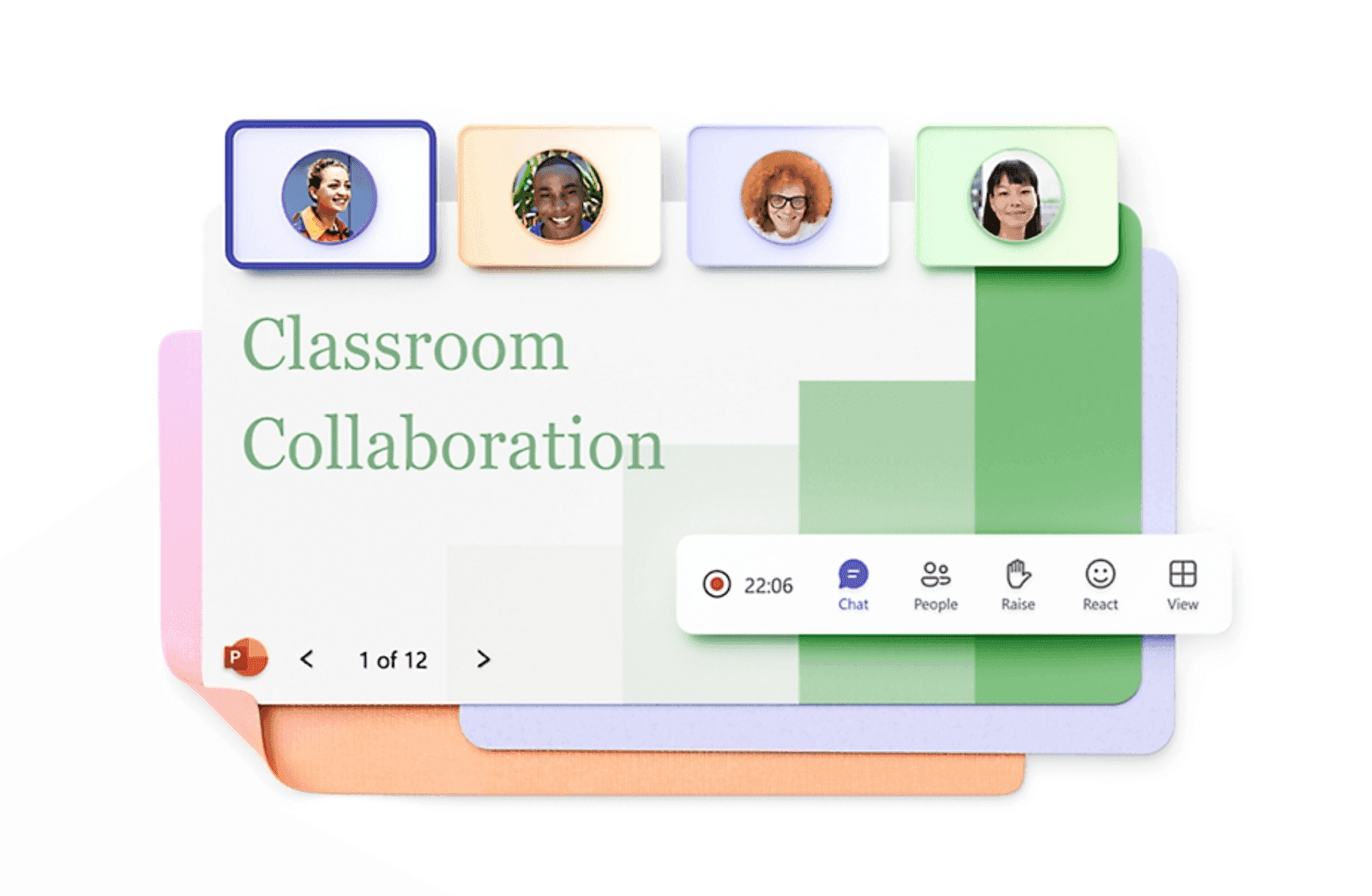 Interface of Microsoft Teams